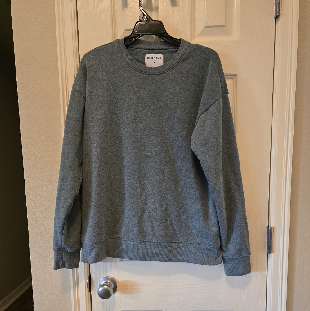 Old Navy olive green long sleeve crewneck sweatshirt size M Very Soft